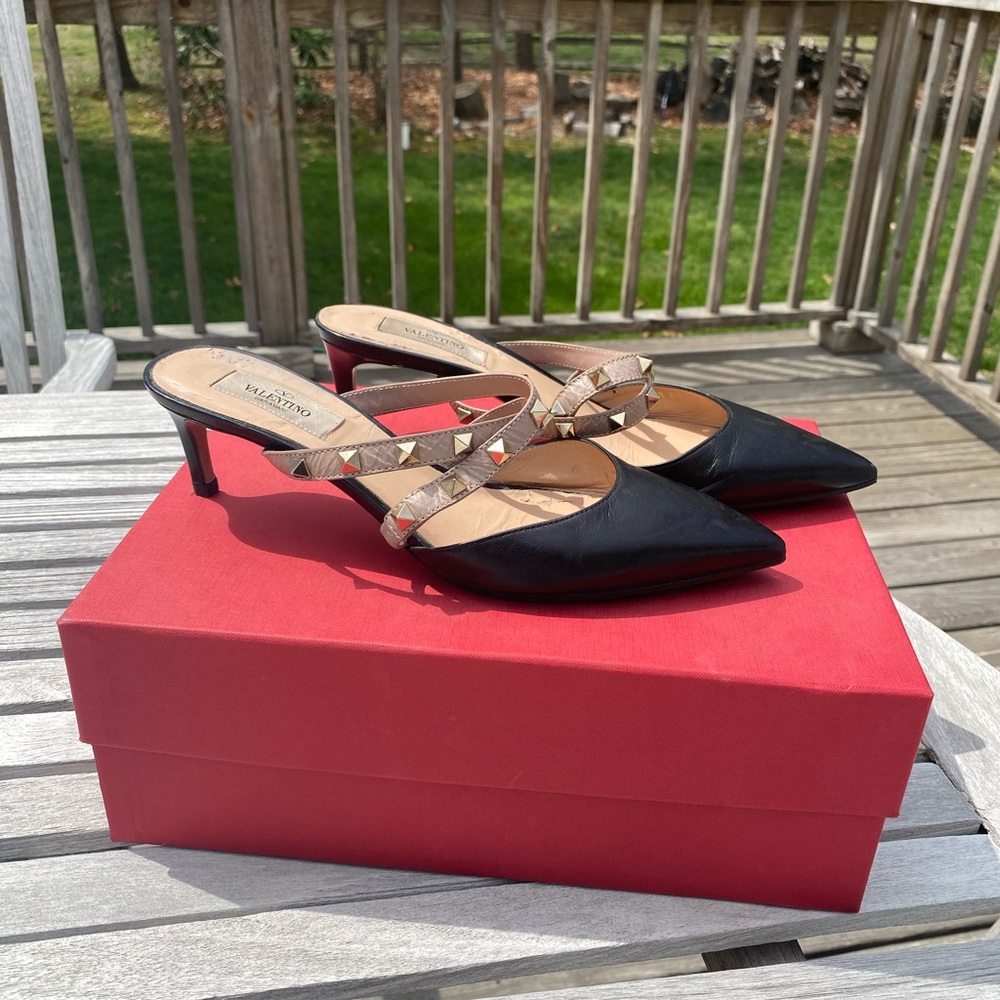 Valentino slide size 38.5, 55mm heel
